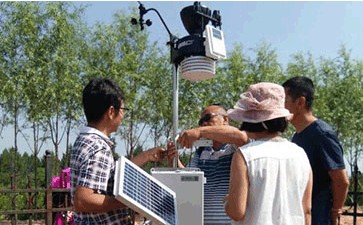 大型环境气象观测系统顺利通过陕西省治沙研究所验收