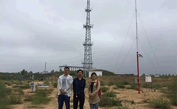 大型环境气象观测系统顺利通过陕西省治沙研究所验收
