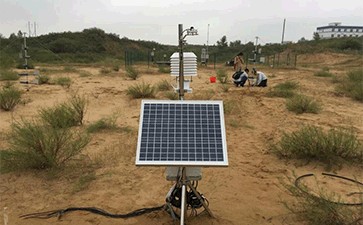 大型环境气象观测系统顺利通过陕西省治沙研究所验收